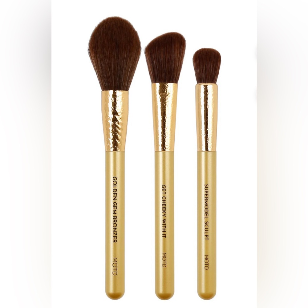 MOTD Cosmetics Gold Goddess Face Makeup Brush Set